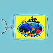 Acrylic Keyring Tropical Reef